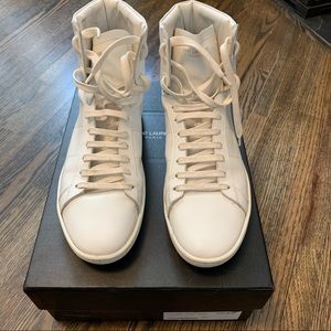 Saint Laurent SL01H White High Tops 10.5/43.5